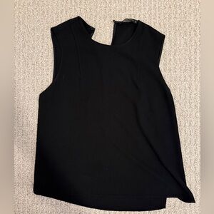 Zara Sleeveless Black Top